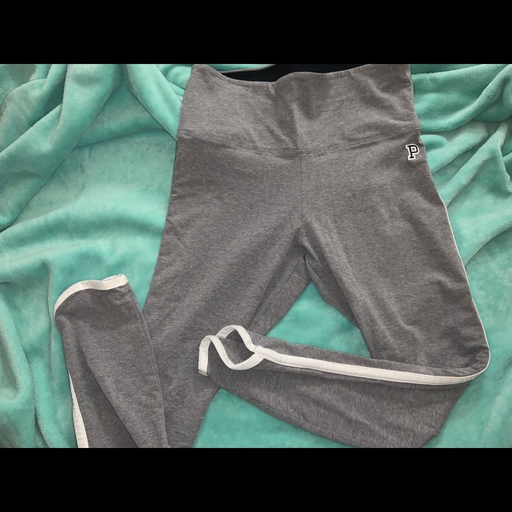 Pink VS Crop Leggings